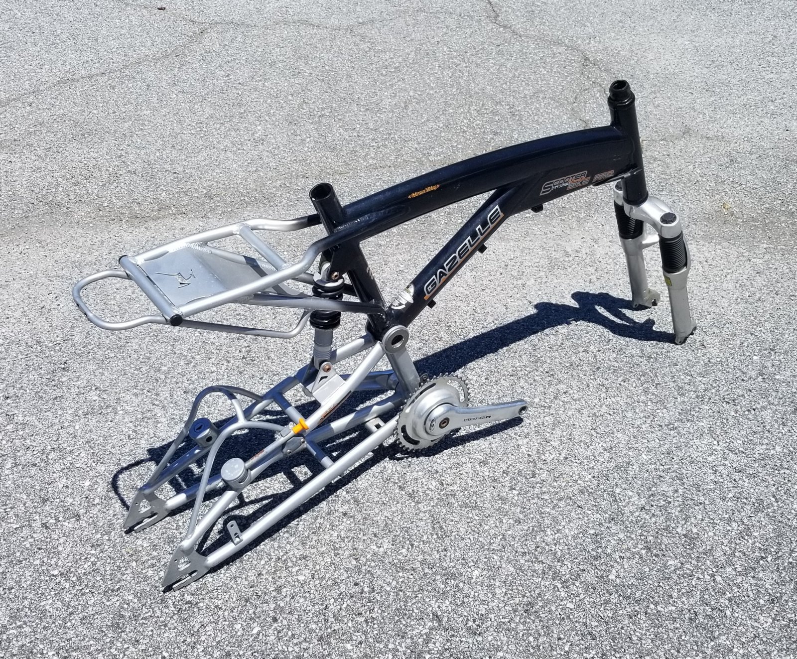 Unusual Gazelle Full Suspension Frame Fork for 20" Wheels | Rat Rod Bikes Forum