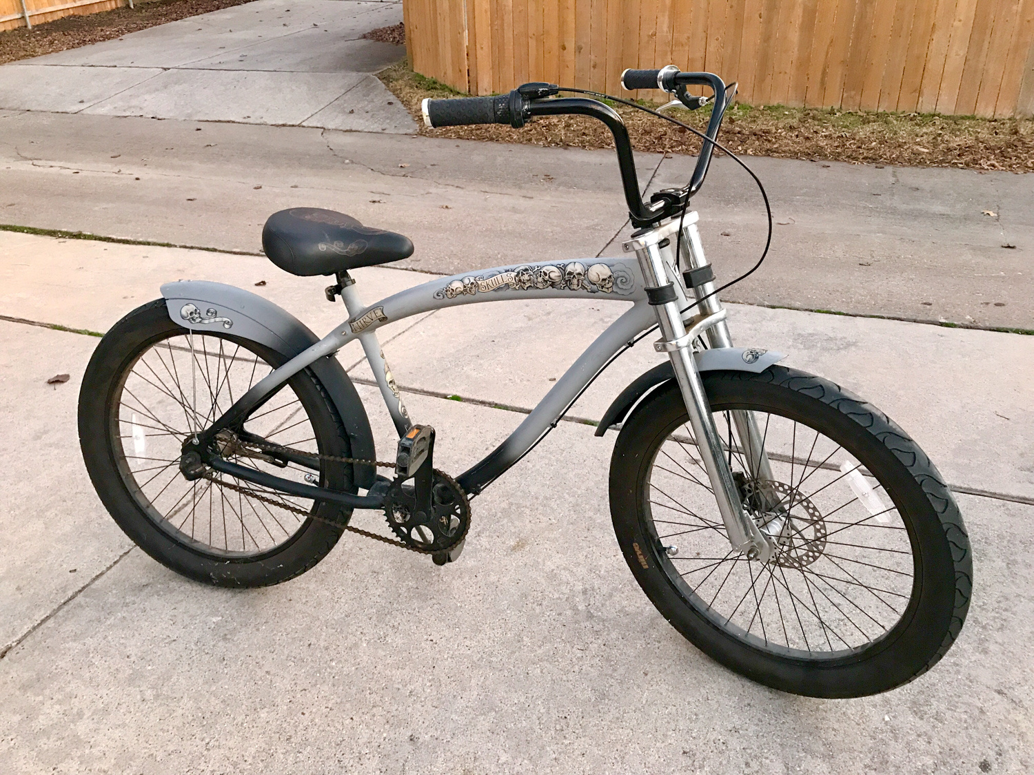 Skull discount beach cruiser