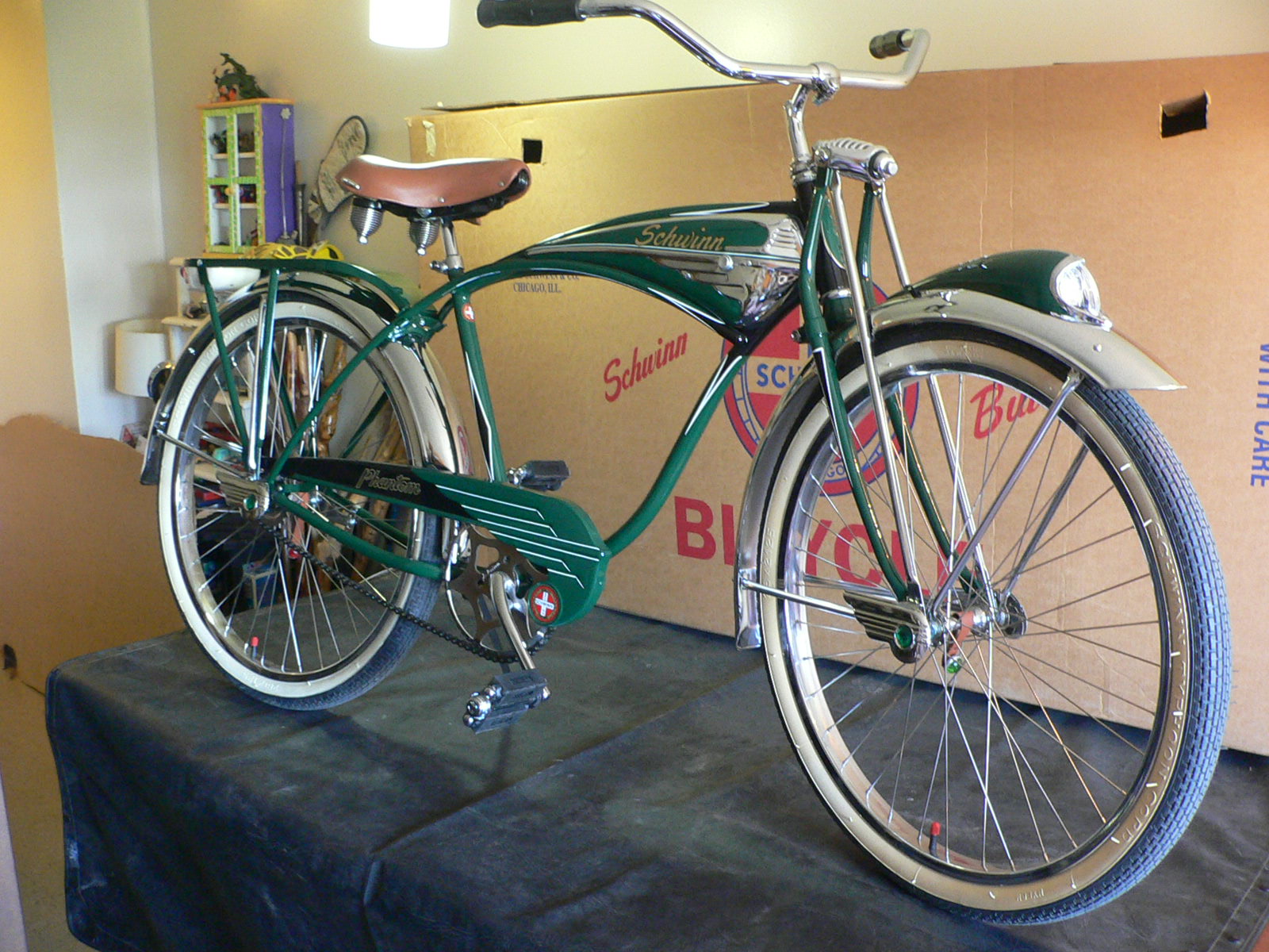 SOLD Schwinn Green Phantom 1000 shipping Rat Rod Bikes