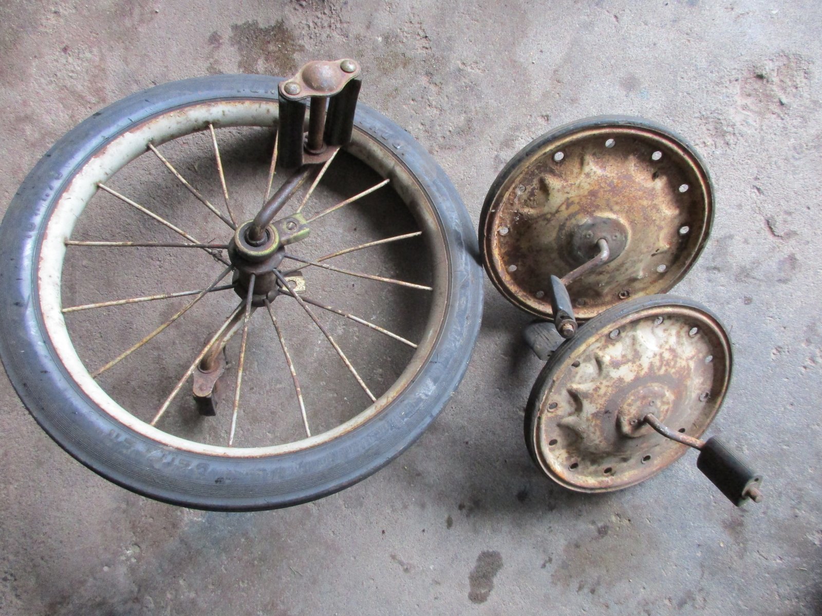 vintage tricycle parts