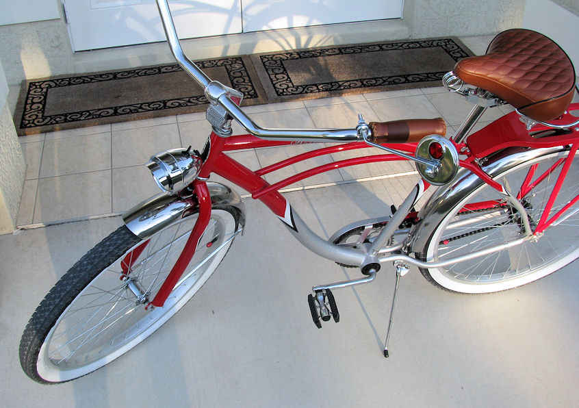 retro red bike