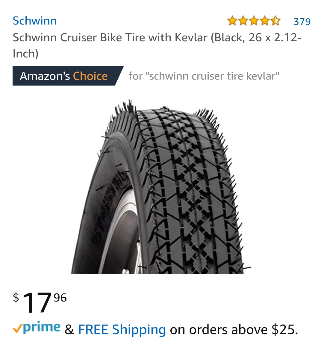 schwinn cruiser bike tires