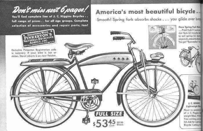 1958 jc higgins bicycle